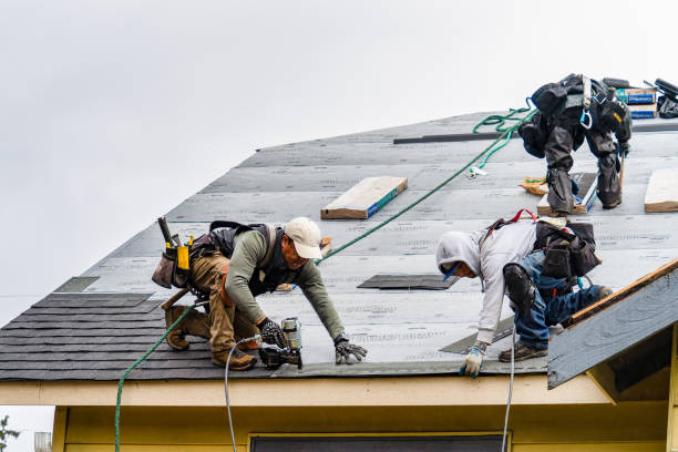 Professional Gutter Installation technician working in Kinsman, OH